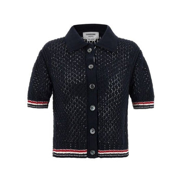 THOM BROWNE ショートスリーブ カーディガン ポロシャツ FKC694A Y3062 415 155008864