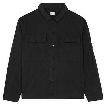 CP Company CP 25SS Lens Patch Pocket Overshirt Jacket Black 18CMOS237A 005691G 999 139483808