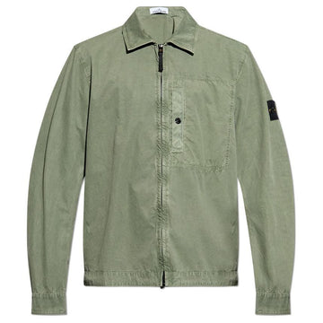 STONE ISLAND Stone 25SS Wappen Patch Overshirt Jacke Khaki K1S15 1200032 S00WN V0159 129110867