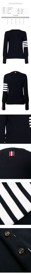 THOM BROWNE 25SS diagonale Mailand-Stich Strick navy 00219 415 126648721 [P]