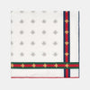 Gucci Silk Pocket Square with Bee Pattern 407465 4G001 9075 155014783 [P]