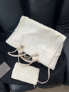 CHANEL ドーヴィルバッグ ラージ アイボリー 155015304 [P]