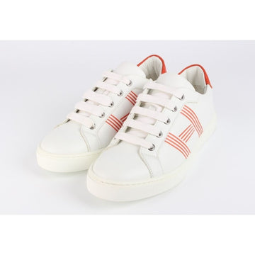 HERMES アバンタジュ H スニーカー オレンジ 37.5 155015964