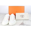 Hermes Abangtage H Sneakers Orange 37.5 155015964 [P]