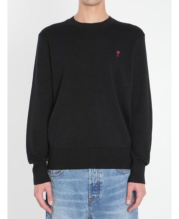 AMI ウールクルーネックスウェット HKS826 001 009 151054666