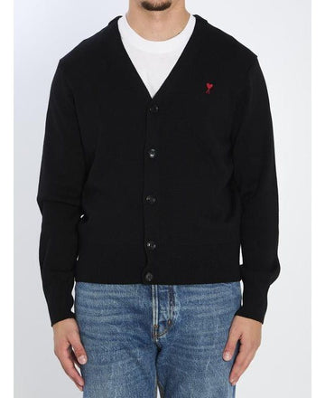 AMI メリノウールカーディガン 001 009 151054714