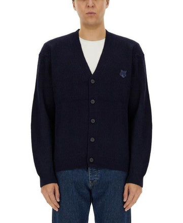 MAISON KITSUNE Boldes Fuchs Kopf Patch Bequemer Rippengardine NM00501KT1093 P476 151061437