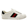 Gucci White Leather Ace Web Sneakers 9.5 155017433 [P]