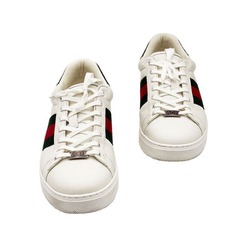 GUCCI レザーエースウェブスニーカー 9.5 155017433