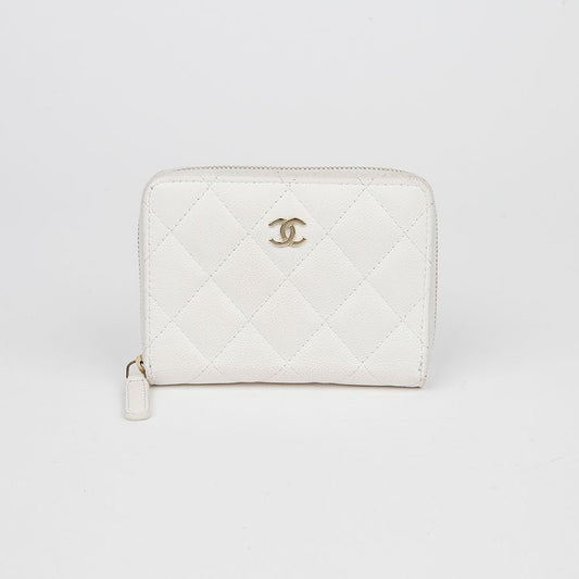 CHANEL Caviar Skin Classic Small Zip Wallet AP4652 154659573 [P]