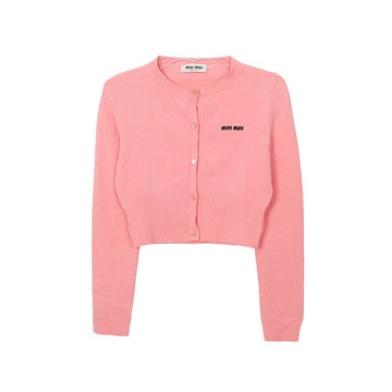 MIU MIU ロゴ クロップ カーディガン 40サイズ 154660171