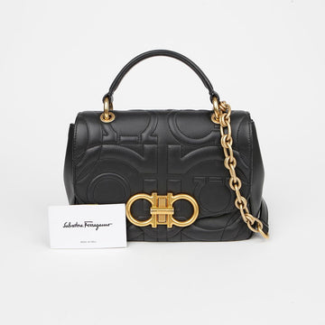 SALVATORE FERRAGAMO ダブル ガンチーニ トート ショルダーバッグ 21 I281 154680852
