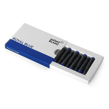 Montblanc Royal Blue Ink Cartridge Pack of 8 146352425 [P]