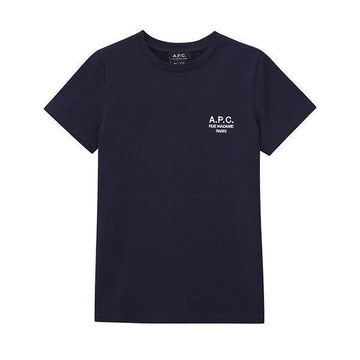 APC 反袖Tシャツ COEZC F26842 IAK DARK NAVY デニス刺繍ロゴネイビーレディース半袖Tシャツ 40699362