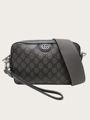 GUCCI Graue schwarze Ophidia GG Supreme Crossbody Tasche 146235519