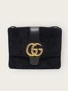 Gucci Black GG Marmont Suede Ali Shoulder Bag 119476843 [P]