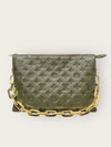 LOUIS VUITTON カーキ モノグラム クッション チェーン ショルダーバッグ 145965947 [P]