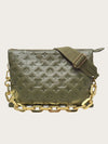 LOUIS VUITTON カーキ モノグラム クッション チェーン ショルダーバッグ 145965947 [P]