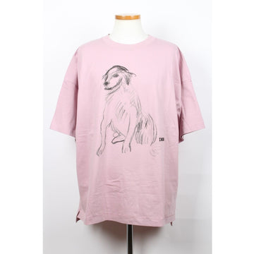 DIOR プリント半袖Tシャツ ピンク L 155019450