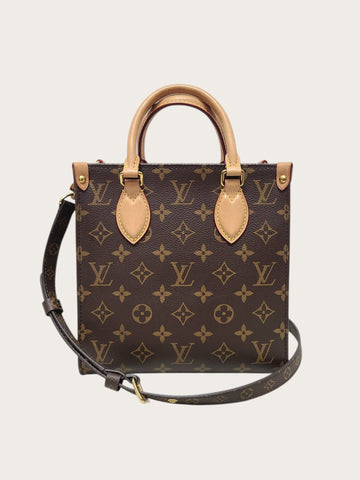 LOUIS VUITTON Monogram Sac Plat BB Tote Crossbody 12345 142146105