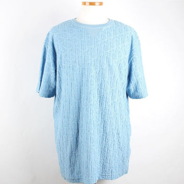 Dior Oblique Terry Cotton Jacquard Short Sleeve Blue XL 155020316