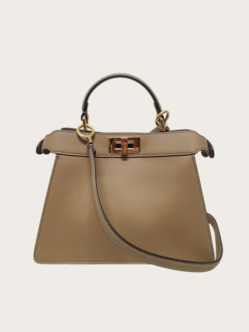 Fendi Peekaboo Small Shoulder Tobacco Shoulder Bag 149860708