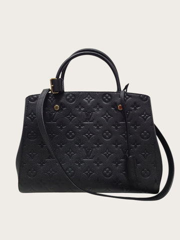 Louis Vuitton Black Monogram Empreinte Montaigne Tote Shoulder Bag 150789966