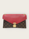 LOUIS VUITTON レッド モノグラム キャンバス パラス チェーン ショルダーバッグ 146235489 [P]