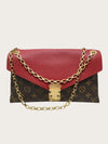 LOUIS VUITTON レッド モノグラム キャンバス パラス チェーン ショルダーバッグ 146235489 [P]