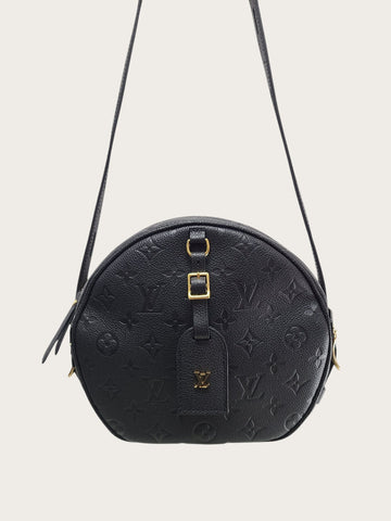 LOUIS VUITTON ブラック エンプラント ボワット シャポー スフレ バッグ 149364528