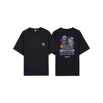 NANGA 1M036Z BLK SS26 メンズ ヴィンテージ フラワー Tシャツ 155021341