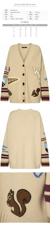 MAXMARA CAIRO ブイネックカーディガン ベージュ 2425346052 001 119577686 [P]