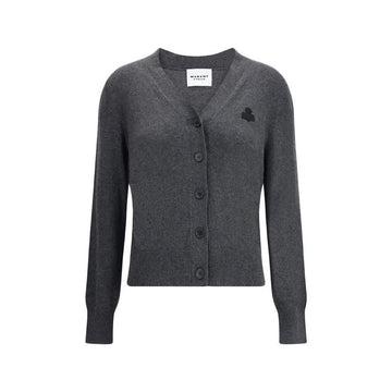 ISABEL MARANT 26SS KARINA ロゴ カーディガン アンソラサイト グレー C1L17E 02AN 151009034