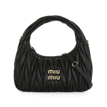 Miu Miu Lambskin Leather Small Hobo Bag 26SS 5BC125 AN88 F0002 152604439