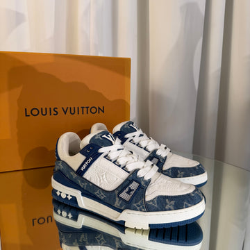 LOUIS VUITTON デニムトレーナースニーカー(6.5) 155069606