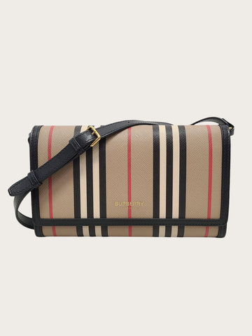 BURBERRY 取り外し可能なストラップアイコンストライプ財布クロスバッグ 146961583