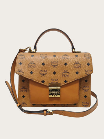 MCM Tracy Visetos Satchel Medium 12345 125522291