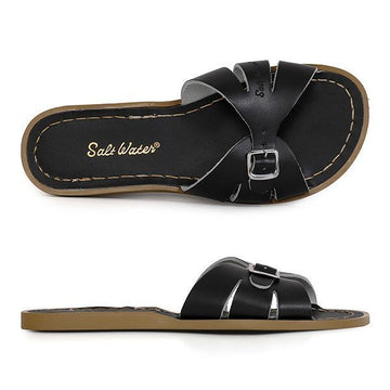 SALT WATER SANDALS クラシックスライド9900ブラック女性スリッパ 154772405