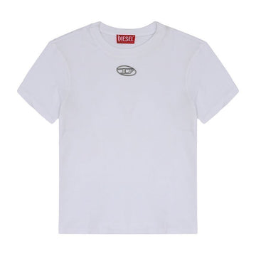 DIESEL Damen T-Shirt mit ovalem Logo 144593825