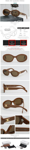 Celine Oval Acetate Sunglasses CL40194U 45E 69254266 [P]