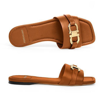 SALVATORE FERRAGAMO Doppelt Gaunchini Damen Slipper 01 G997 0769637 76576225