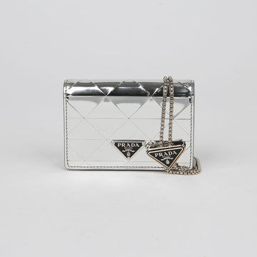 Prada 1MR028 Card Case Chain Crossbody Bag 154681221