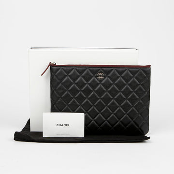 CHANEL キャビア クラシック ニュー ミディアム クラッチ A82545 154681383