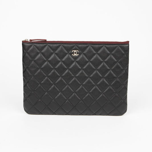 CHANEL キャビア クラシック ニュー ミディアム クラッチ A82545 154681383 [P]