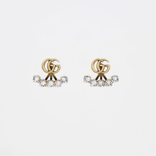 Gucci 605853 GG Crystal Earrings 154744185 [P]