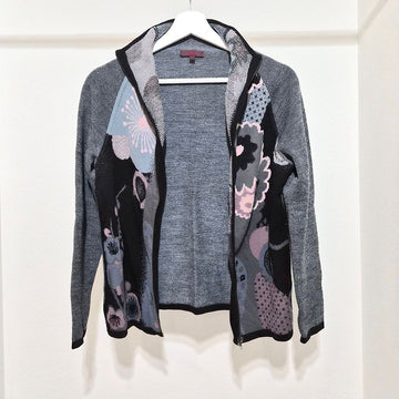 KENZO Blumen Wolle Zip Cardigan L757466 155073147