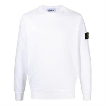 STONE ISLAND コットン スウェットシャツ ホワイト 801563051 A0001 155075372