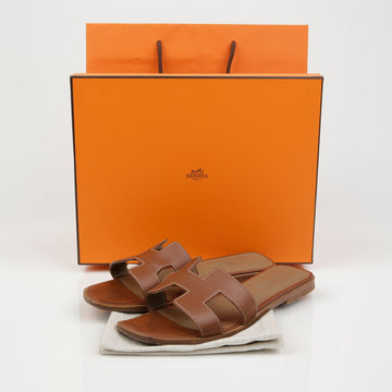 Hermes Oran Slippers 36.5 154526473