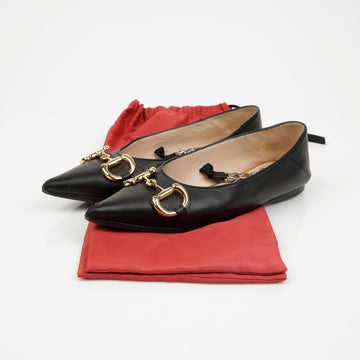 Gucci Horsebit Chain Flat Shoes 35.5 154771402