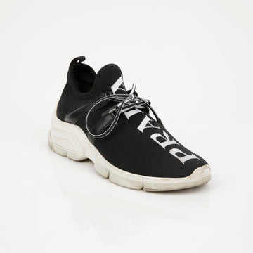 PRADA ニット ロゴ スニーカー 35.5 154772107